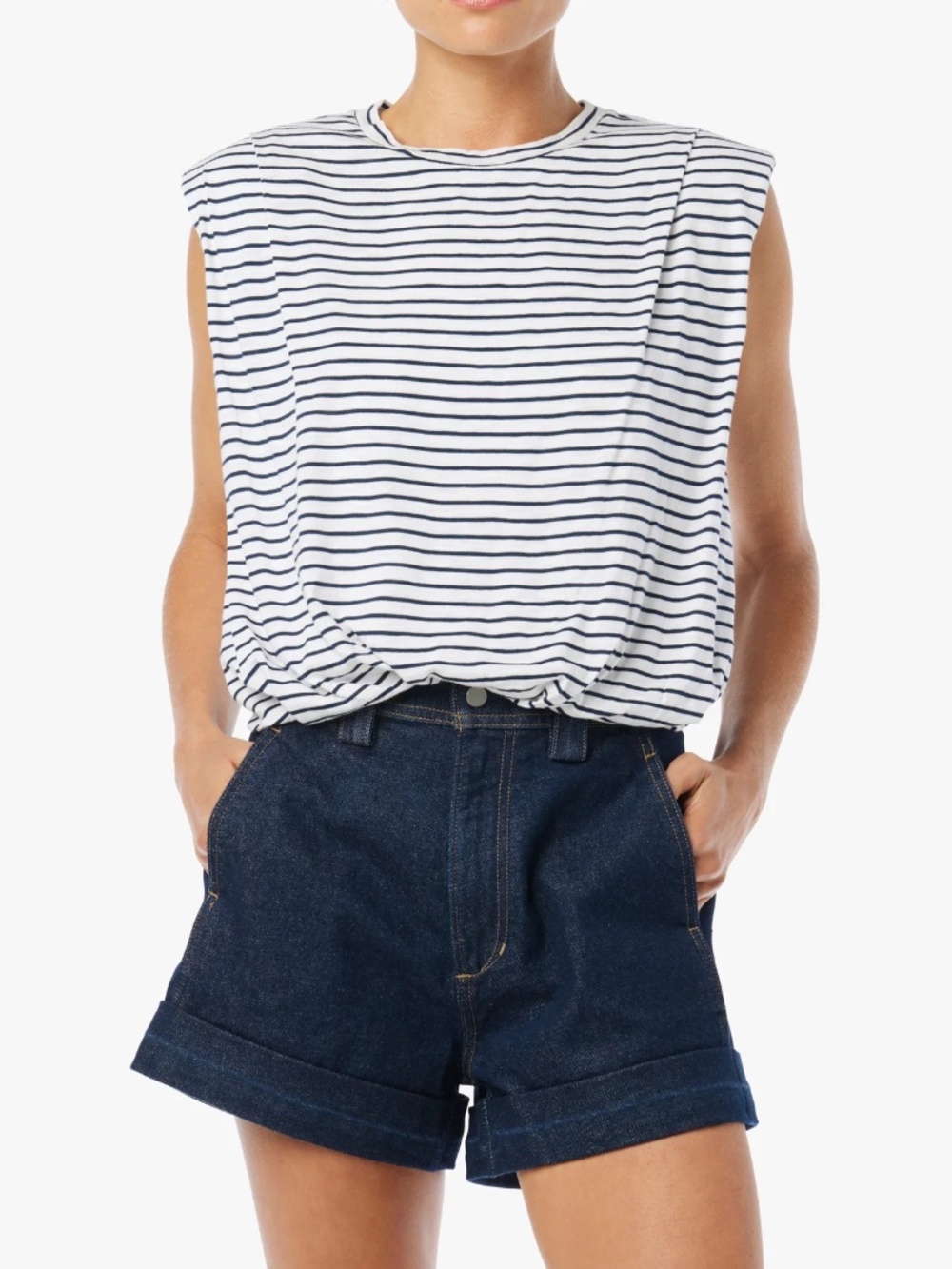 Joe's THE ARDEN SLUB SLEEVELESS TEE size Small